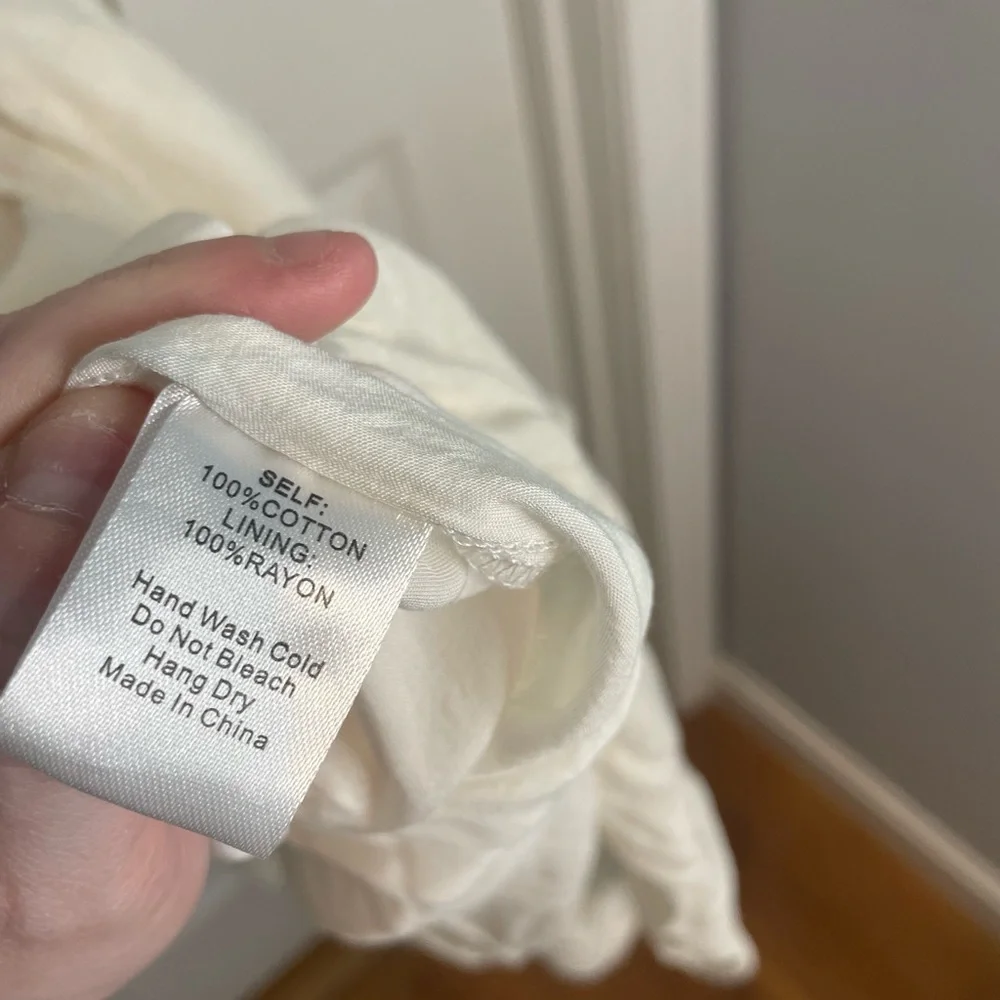 MOD REF - Elegant Cream Wrap Dress